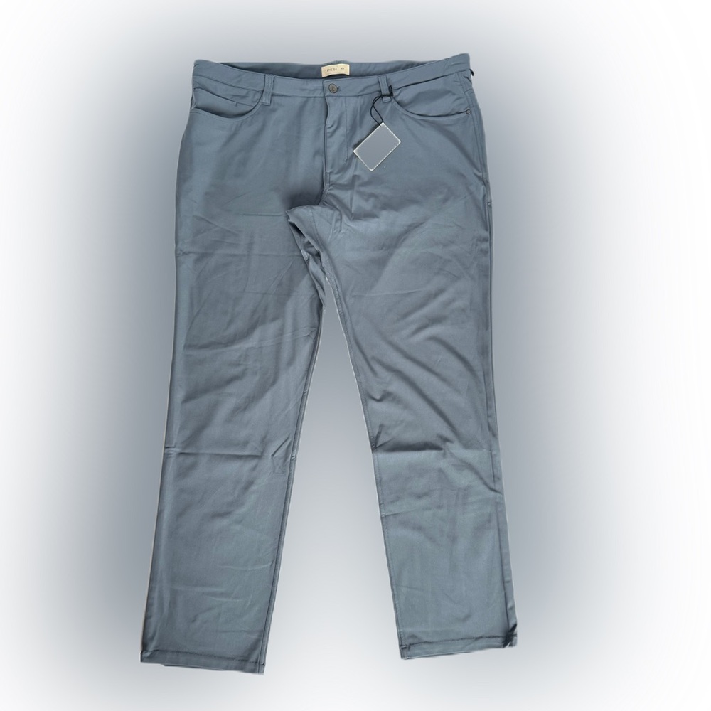 Rye 51 The Voyager Techknit 5 Pocket Pant Haze Blue NWT